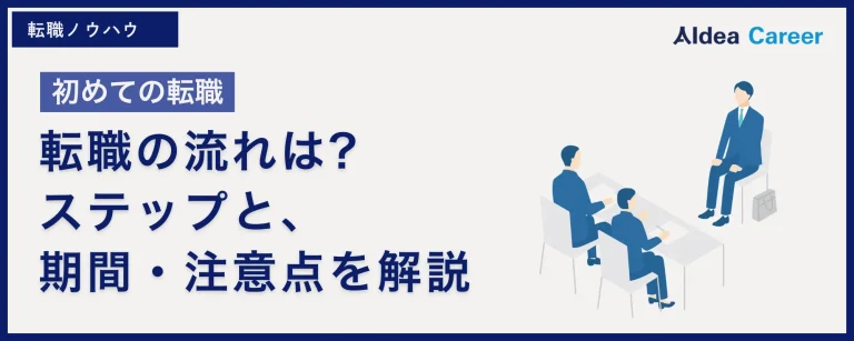 【初めての転職】転職の流れは?ステップと期間・注意点を解説