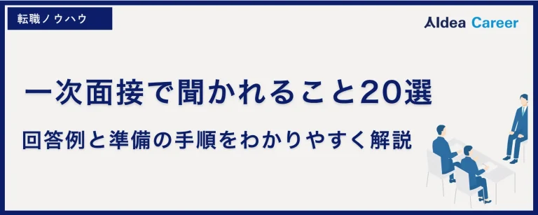 一次面接で聞かれること20選|回答例と準備の手順をわかりやすく解説