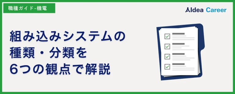 組み込みシステムの種類・分類を6つの観点で解説